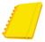 Caderno De Discos Inteligente Folhas Pautadas A4 Destacável Amarelo