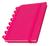Caderno De Discos Inteligente Folhas Pautadas A4 Destacável Rosa Escuro