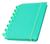 Caderno De Discos Inteligente Folhas Pautadas A4 Destacável Verde-claro