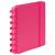 Caderno De Discos Inteligente Folhas Pautadas Médio Diário Rosa Pink