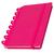 Caderno Discos Inteligente Feminino Pautado Diário A5 Neon Rosa Escuro