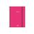 Caderno Espiral Capa Plástica Universitário 10 Matérias Neon Tilibra Rosa