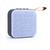 Caixa Caixinha De Som Bluetooth Portátil Potente Mini Preta Azul-claro