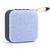 Caixa Caixinha De Som Bluetooth Portátil Potente Mini Preta Azul-claro