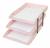 Caixa Correspondência Articulável Tripla Dello Rosa Pastel