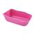 Caixa de Areia Banheiro p/ Gatos Bandeja Grande Duracat Luxo Rosa