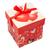 Caixa de Papel Montável com Laço para Presente com 12 unidades Vermelho-Love-ComLaço
