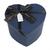 Caixa De Presente Papel Rígida Formato Coração Com Laço Azul Marinho