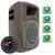 Caixa De Som Ativa Amplificada Retrô Shutt 480w RMS Bivolt P10 Bluetooth USB Retorno Completa LED Verde