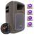 Caixa De Som Ativa Amplificada Retrô Shutt 480w RMS Bivolt P10 Bluetooth USB Retorno Completa LED Roxo