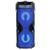 Caixa De Som Bluetooth Amplificada Portátil Bateria Usb Com Microfone e controle Remoto- ATURN SHOP Azul