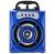 Caixa De Som Bluetooth FM Flash Drive Hi-Fi 10W Bateria Interna Alta Capacidade 1200mAh  Azul