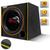 Caixa De Som Boss Bass 600w Shutt Subwoofer Ripper Caveira 12 Pol Dutada Porta Malas Grave Forte LED Amarelo Largo