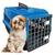 Caixa De Transporte Para Cachorro Gato Coelho N2 Peq. Porte Azul