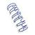 Caixa Espiral Garra Duplo Anel Wire-o 2x1 A4 3/4 140 Fls AZUL