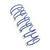 Caixa Espiral Garra Duplo Anel Wire-o 2x1 Carta 7/8 180 Fls Azul