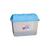 Caixa Organizadora Bau Infantil Plastico P/ Brinquedos Azul Translucido