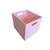 Caixa Organizadora de Bagunça Caixinha Resistente para Brinquedos Livros Rosa