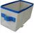Caixa organizadora de Tecido OrganiBox   c/ Alça de 14x14x28cm azul
