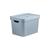 Caixa Organizadora Plástico  Cube M 18l C/tampa Ou Cc 450 Azul Glacial