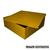 Caixa Quadrada Tampa de Sapato 20x20x10 Mdf Madeira Pintado Amarelo