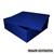 Caixa Quadrada Tampa de Sapato 20x20x10 Mdf Madeira Pintado Azul marinho