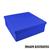 Caixa Quadrada Tampa de Sapato 30x30x5 Mdf Madeira Pintada Azul marinho