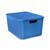 Caixa Rattan para Guardar Organizar Brinquedos 15Lts Colorida Azul