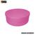 Caixa Redonda Tampa Sapato 30x15 Mdf Madeira Pintado ROSA BEBÊ