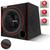 Caixa Som Automotivo Shutt 400w Subwoofer 12 Polegadas Dutada Grave Forte Porta Mala Led Neon Vermelho Fino