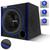 Caixa Som Automotivo Shutt 400w Subwoofer 12 Polegadas Dutada Grave Forte Porta Mala Led Neon Azul Largo