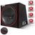 Caixa Som Automotivo Shutt Boss Bass 600w Subwoofer 12 Pol Dutada Grave Forte Porta Mala Led Neon Vermelho Fino