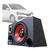 Caixa Som Automotivo Trio Completa Subwoofer Toyota Etios Vermelho