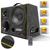 Caixa Som Trio Amplificada Shutt 700w RMS Subwoofer 8 Pol Connect Bluetooth USB Casa Carro Neon LED Amarelo Fino