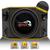 Caixa Som Trio Automotivo Three Side Shutt 1000w RMS Subwoofer Ripper 12 Pol 2 Driver 2 Tweeter LED Amarelo Largo