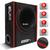 Caixa Som Ultra Slim Shutt Amplificada 400w Subwoofer 8 Pol Concept Grave Forte Banco Carro LED Vermelho Largo