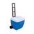 Caixa Térmica Cooler Com Rodinhas 42 Litros Cabem 56 Latinhas Conservação de Alimentos Isotérmica Feira Feirinha Viagem Passeio Piquenique  Azul