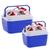 Caixa Térmica Kit Com 2 Coolers 6 e 17 Litros Paramount Azul