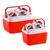 Caixa Térmica Kit Com 2 Coolers 6 e 17 Litros Paramount Vermelho