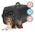Caixa transporte 1 cachorros gatos pets domesticos caixinha plastica resistente transporta com conforto PRETO