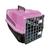 Caixa Transporte Pet N2 para Cachorros Pequeno e Gatos Rosa