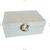Caixas Cesto Organizador G Multiuso Decoração Joias Sintético Aveludado Porta Objetos Chaves Closet Off White