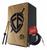 Cajon Elétrico Fé Escudo Percussionline + Cabo+ Vassourinhas Natural