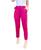 Calça Alfaiataria feminina social cinto encapado moda tendência Pink