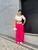 Calça alfaiataria feminina super elegante/cintura alta Rosa