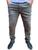 calça basica masculina slim sarja c/elastano jeans a ponta entrega Cinza basica