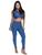 Calça Biotipo Jeans Feminina Skinny Midi Azul