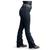 Calça Country Feminina Flare Jeans Texana Cowboy Rodeio Pura Raça Black