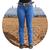 Calça country feminina jeans carpinteira cowboy os boiadeiro Delavê