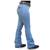 Calça Country Feminina Jeans Flare Texana Cowboy Rodeio Pura Raça Delavê